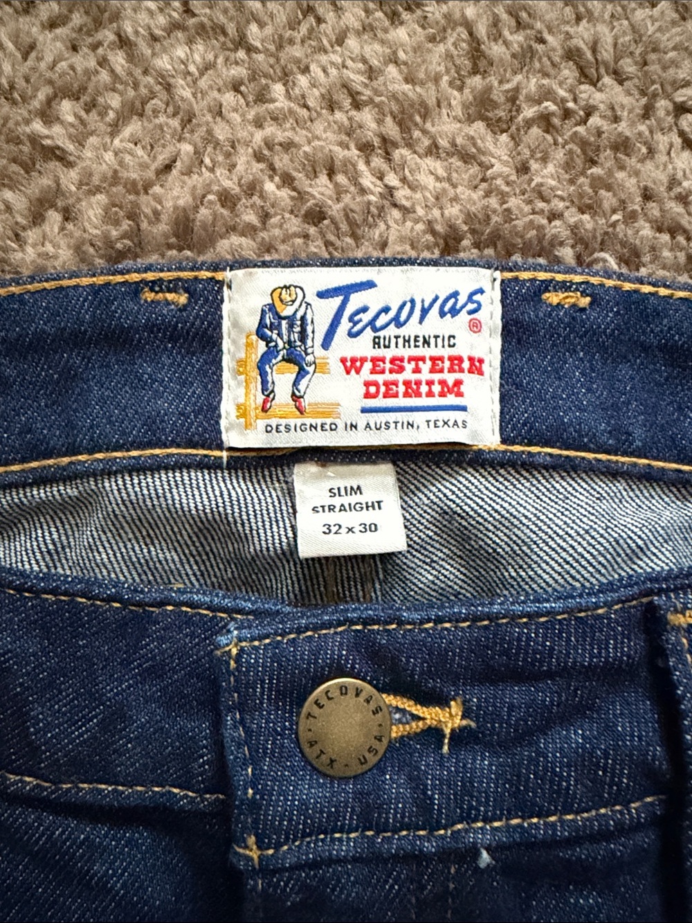 Tecovas Slim Straight Stretch Denim - Picture 3 of 5